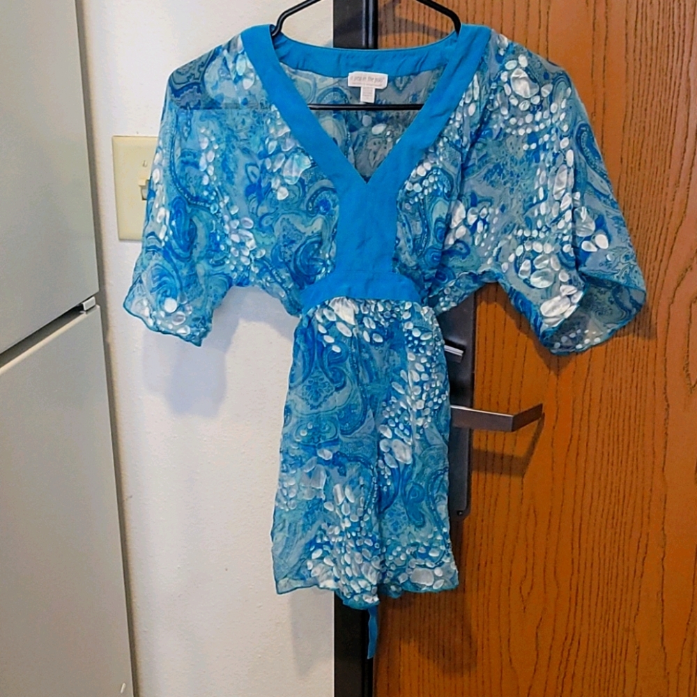 Casual and light maternity see through shirt